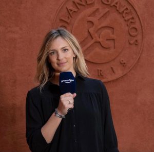 Clémentine Sarlat présentait Roland Garros pour Amazon Prime