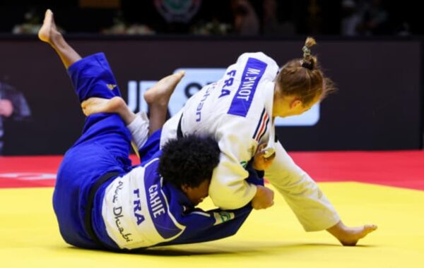 Margaux Pinot est venu à bout de Marie Eve Gahié en finale des championnats du monde de judo 2024