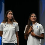 Aline Chamereau et Clémence Vieira lors de la conférence de presse de début de Jeux olympiques de Paris 2024 @CNOSF/KMSP