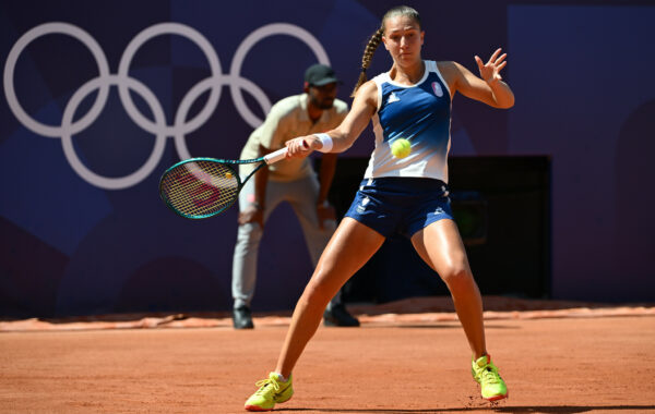 Diane Parry lors du tournoi olympique de Paris 2024 à Roland-Garros. @Cnosf/Kmsp