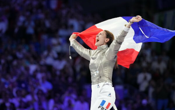 Manon Apithy-Brunet championne olympique du sabre (escrime) Paris 2024. @CNOSF/KMSP