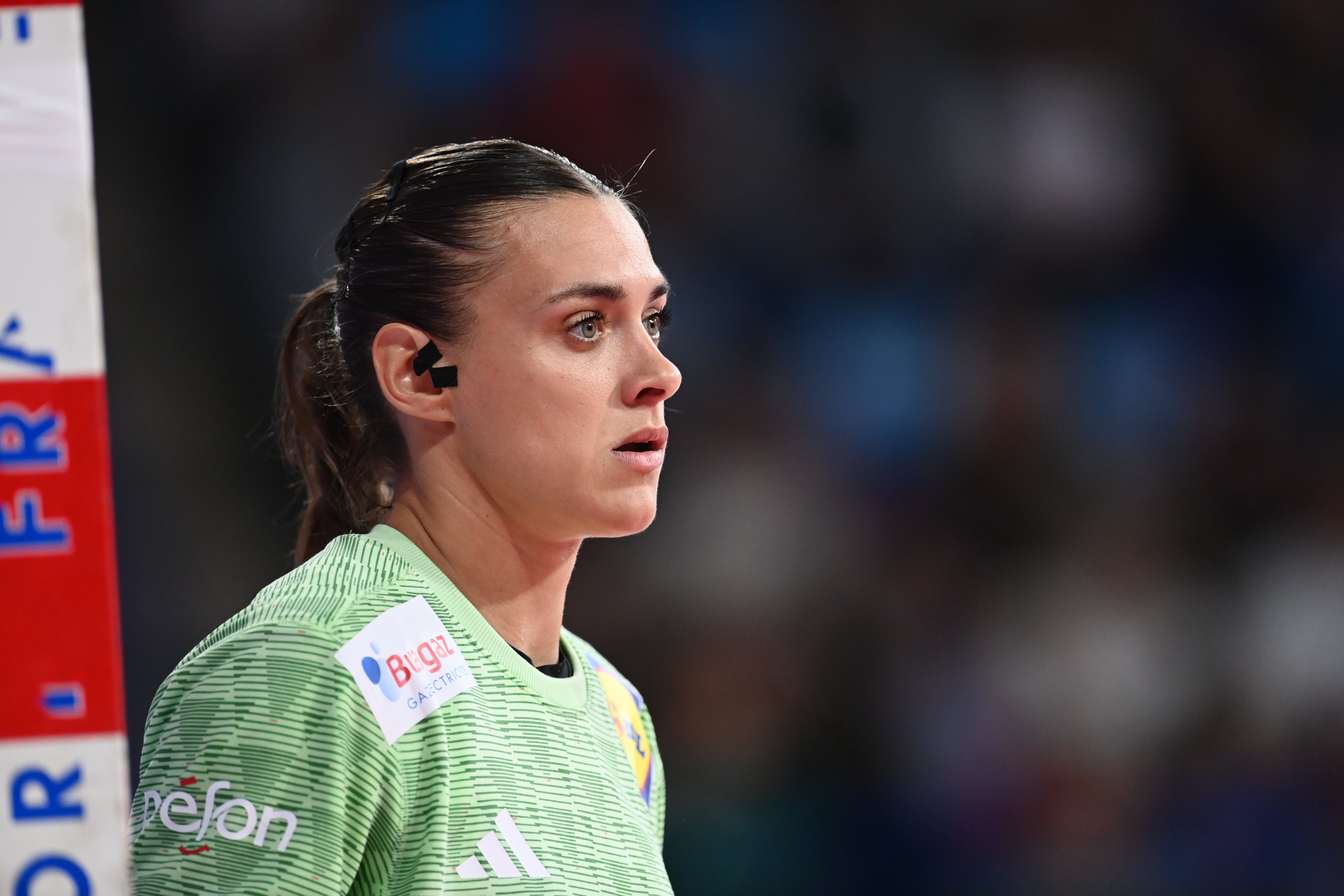 Laura Glauser of France during the International Women's Friendly match between France and Norway at Palais des Sports de Pau on July 6, 2024 in Pau, France. (Photo by Loic Cousin/Icon Sport) - Photo by Icon Sport