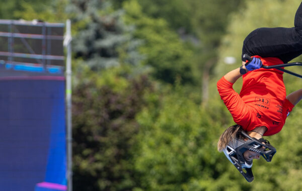 KRZESZOWICE 22.06.2023 IGRZYSKA EUROPEJSKIE 2023 MALOPOLSKA EUROPEAN GAMES 2023 ROWERY BMX BMX FREESTYLE Cycling BMX Freestyle - Women's Park Final Laury Perez FRA FOT. MICHAL CHWIEDUK / FOKUSMEDIA.COM.PL/NEWSPIX.PL --- Newspix.pl - Photo by Icon sport - Photo by Icon Sport