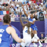 Myriam Djekoundade JO Paris 2024 basket 3x3. ©️ CNOSF/KMSP