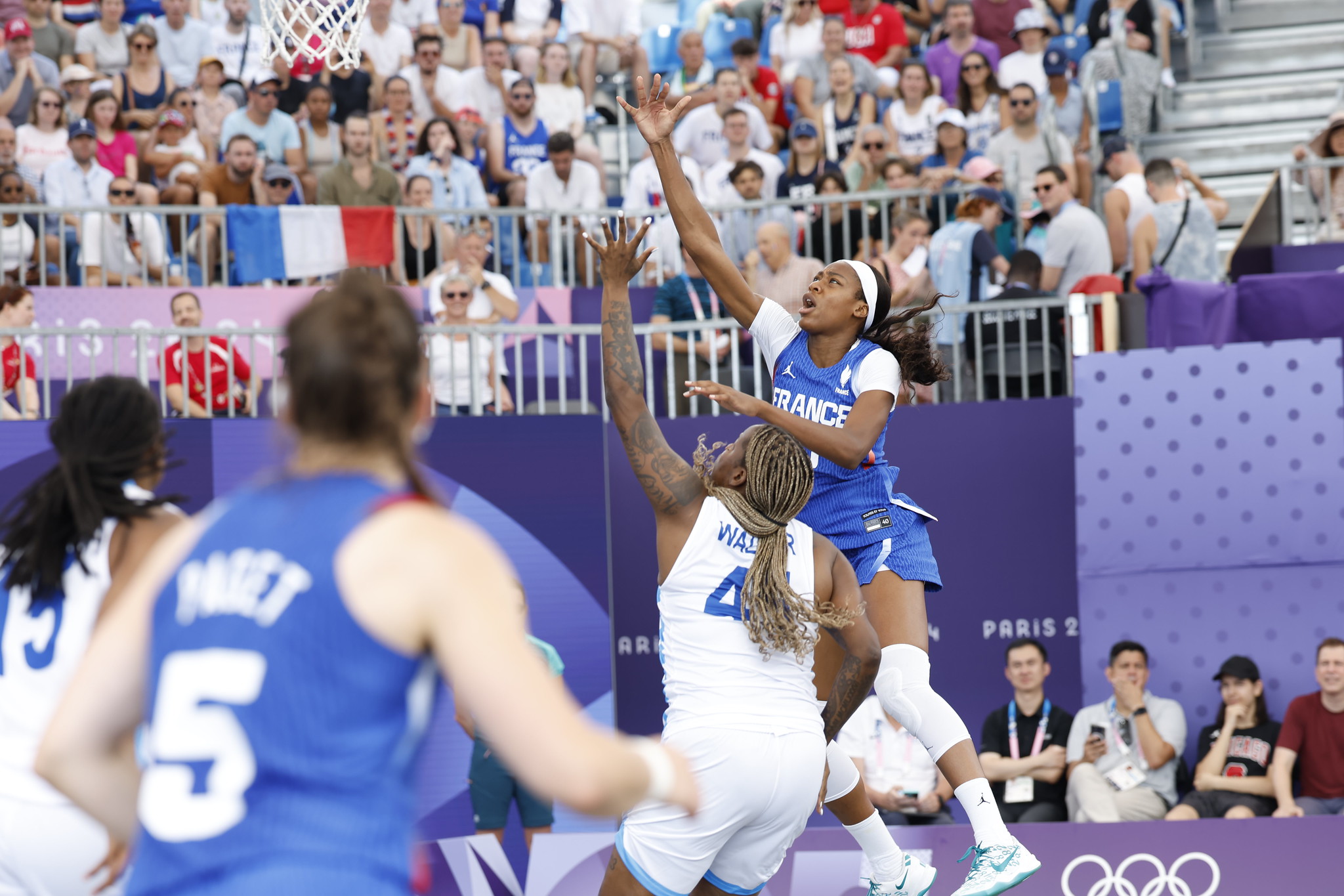 Myriam Djekoundade JO Paris 2024 basket 3x3. ©️ CNOSF/KMSP