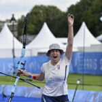 Lisa Barbelin pour la médaille pour le bronze des Jeux de Paris 2024. © CNOSF/KMSP