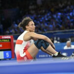 Koumba Larroque a été éliminée au stade des quarts de finale des quarts de finale de lutte féminine des JO de Paris 2024. CNOSF/KMSP