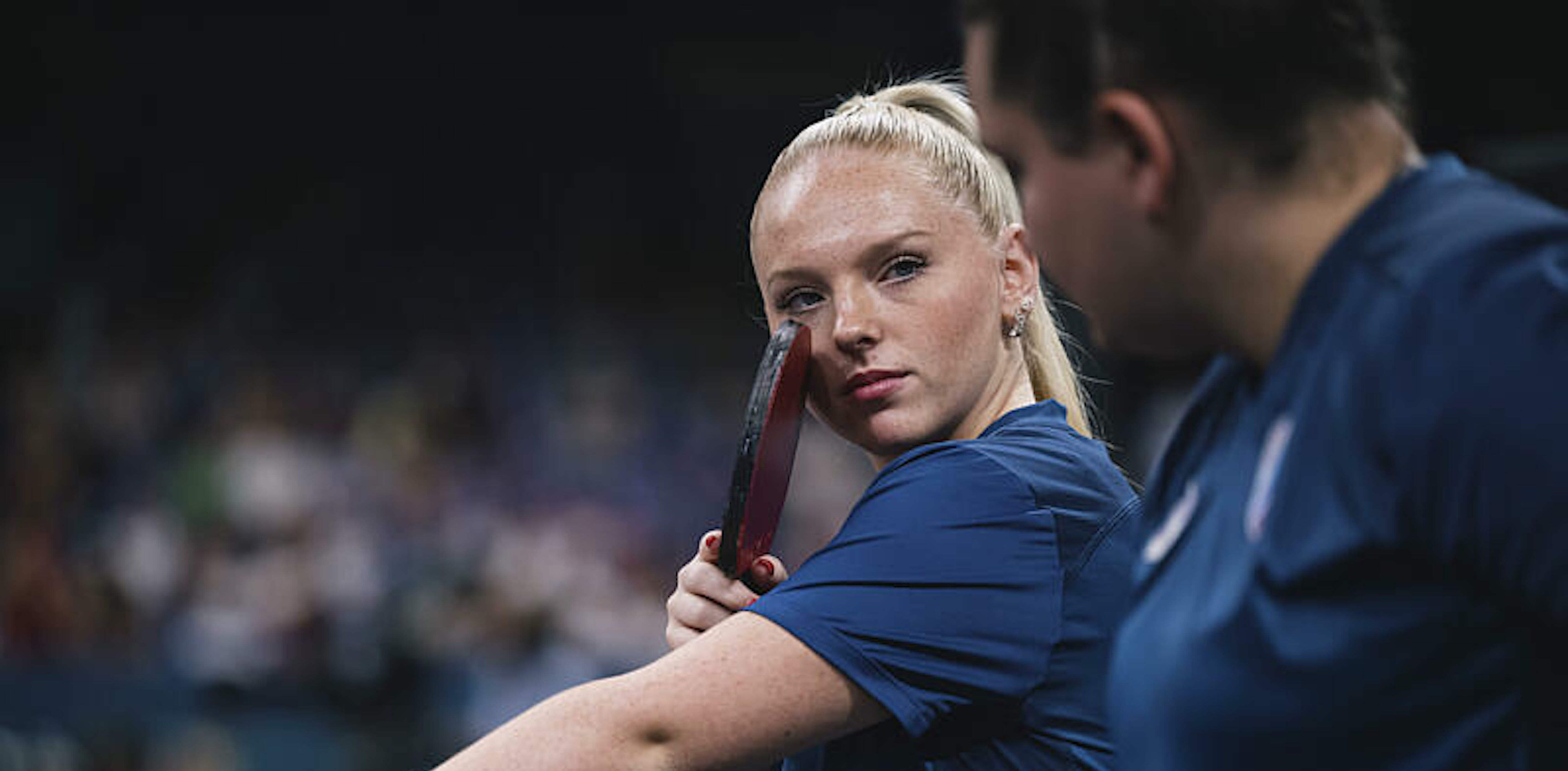 Alexandra Saint-Pierre (FRA) and Flora Vautier (FRA) compete in Para Table Tennis Women's doubles WD10 during the Paralympic Games Paris 2024, at South Paris Arena 4, in Paris, France, on August 29, 2024, Photo Vincent Curutchet / KMSP || 001767_0034 SPORT GAMES JEUX PARIS 2024 TENNIS DE TABLE PARALYMPICS 2024 PARA