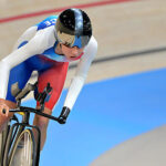 Heidi Gaugain (FRA) competes in Para Track Cycling Women's C4-5 500m Time Trial during the Paralympic Games Paris 2024, at National Velodrome, in Saint-Quentin-en-Yvelines, France, on August 29, 2024, Photo Lionel Hahn / KMSP || 001763_0018 SPORT CYCLING GAMES JEUX PARIS 2024 TRACK PISTE CYCLISME PARALYMPICS 2024 PARA