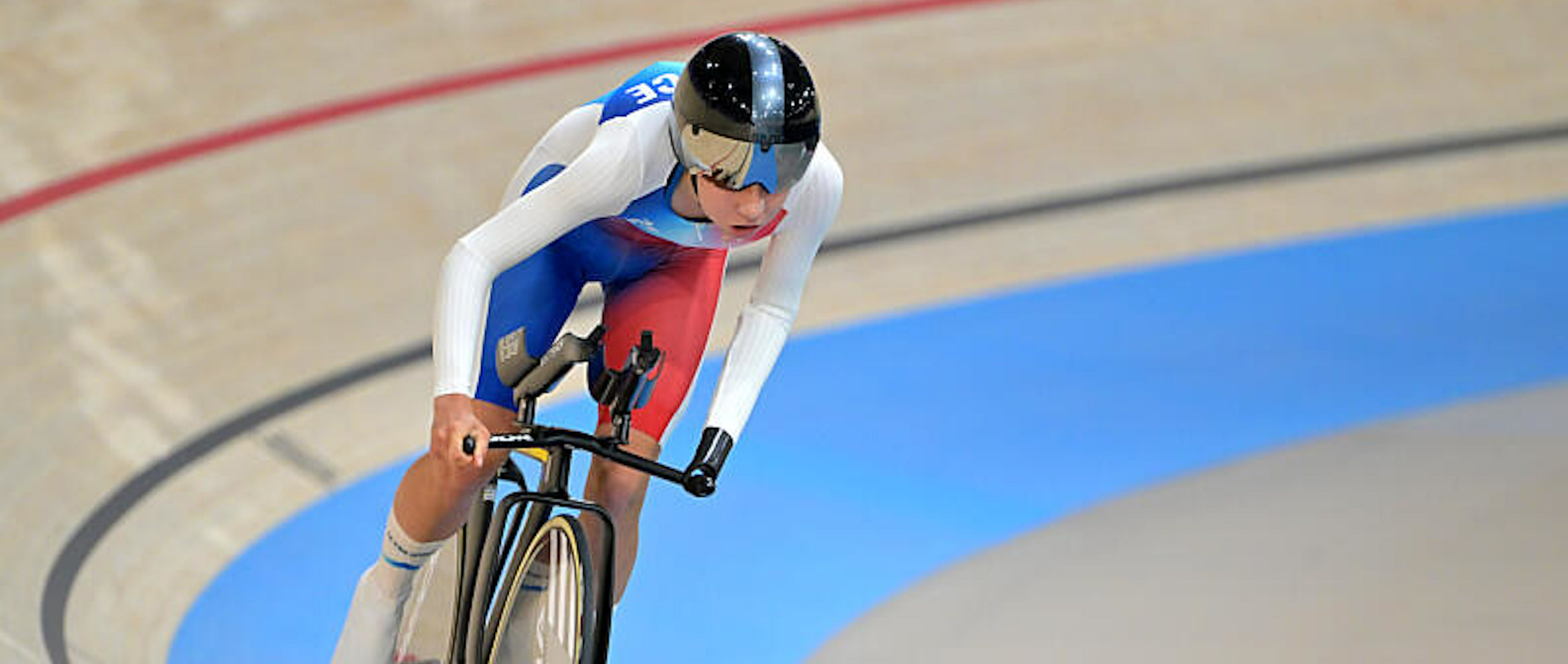 Heidi Gaugain (FRA) competes in Para Track Cycling Women's C4-5 500m Time Trial during the Paralympic Games Paris 2024, at National Velodrome, in Saint-Quentin-en-Yvelines, France, on August 29, 2024, Photo Lionel Hahn / KMSP || 001763_0018 SPORT CYCLING GAMES JEUX PARIS 2024 TRACK PISTE CYCLISME PARALYMPICS 2024 PARA