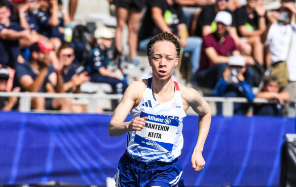 Nantenin KEITA of France competes in Women 400m T13 during the Day 9 of Para Athletics Athletics Championships on July 16, 2023 in Paris, France. (Photo by Daniel Derajinski/Icon Sport) - Photo by Icon Sport