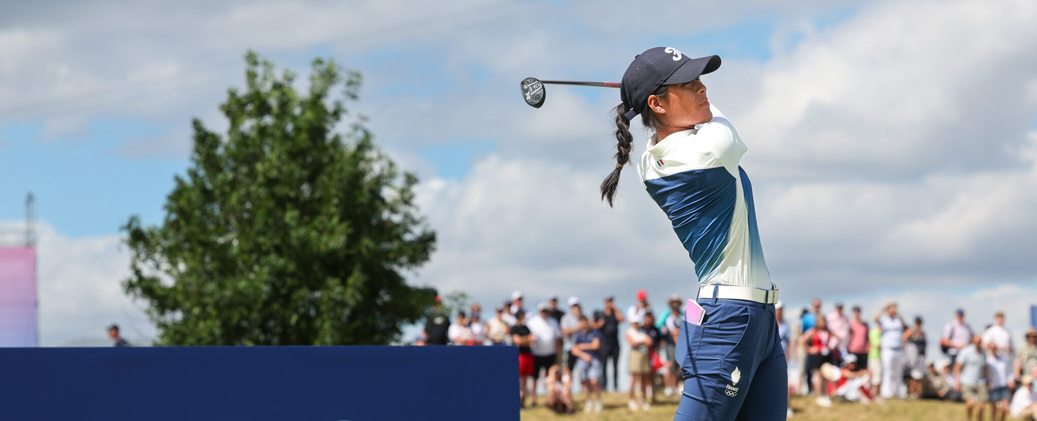 PARIS,FRANCE,07.AUG.24 - OLYMPICS, GOLF - Olympic Summer Games Paris 2024, individual stroke play, ladies, Le Golf National. Image shows Celine Boutier (FRA). Photo: GEPA pictures/ Harald Steiner - Photo by Icon Sport