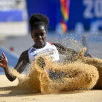 Angélina Lanza aux championnats du monde 2023 à Charléty. Florent Pervillé / FFH