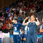 Anthony Puaud (coach of France ) reacts during Goalball Women's Preliminary Round Pool D match between Canada and France during the Paralympic Games Paris 2024, at South Paris Arena 6, in Paris, France, on August 29, 2024, Photo Yonathan Kellerman / KMSP || 001761_0036 SPORT FEMMES GAMES JEUX PARIS 2024 PARALYMPICS 2024