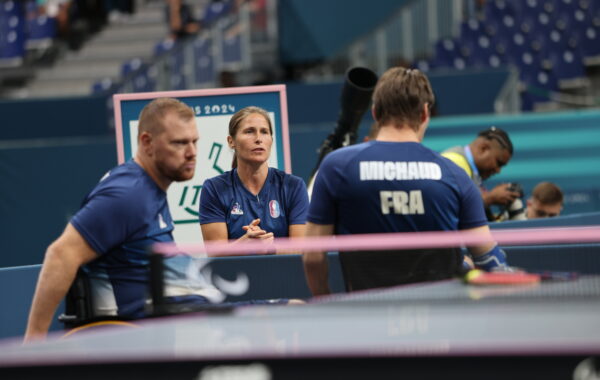 Carole Grundisch, coach de l'équipe de France de para tennis de table ©Alexis Zikria/FFH