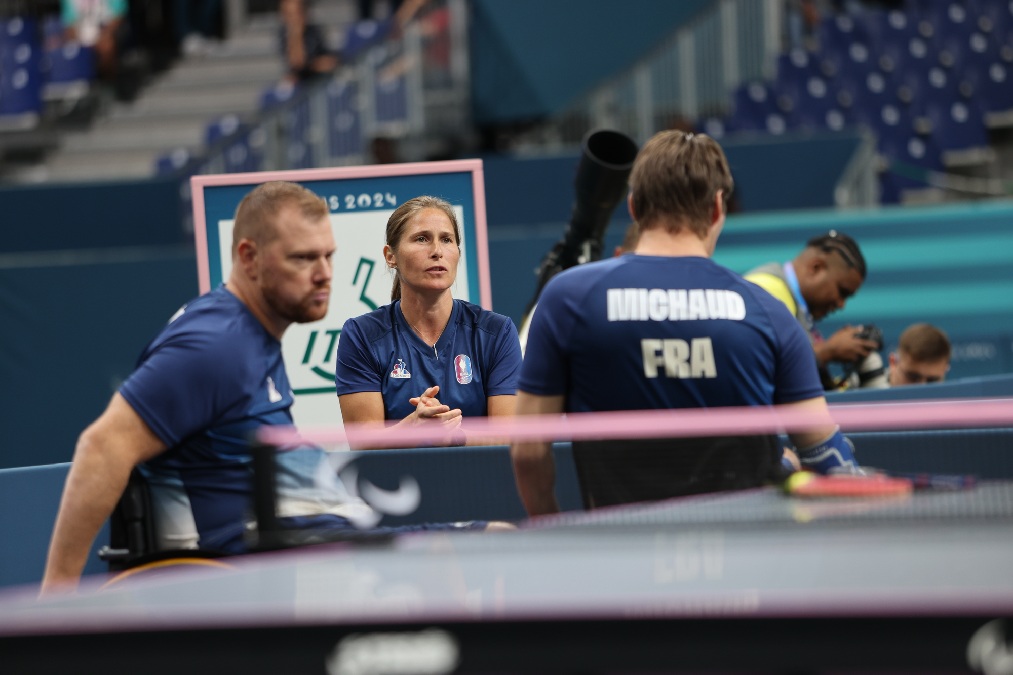 Carole Grundisch, coach de l'équipe de France de para tennis de table ©Alexis Zikria/FFH