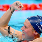 Elodie Lorandi (FRA) competes in Para Swimming Women's 400m Freestyle S10 during the Paralympic Games Paris 2024, at Paris La Defense Arena, in Paris, France, on September 05, 2024, Photo Lionel Hahn / KMSP || 001874_0032 SPORT NATATION GAMES JEUX PARIS 2024 PARALYMPICS 2024 PARA